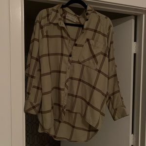 UO plaid button down shirt / flannel